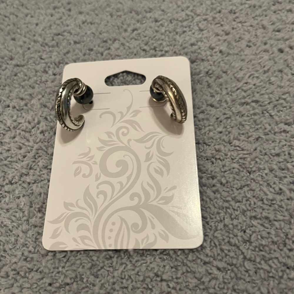 Brighton Silver Swirl Earrings